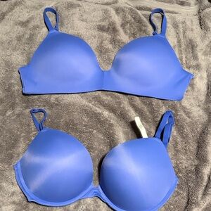 Victoria's Secret Pink Blue Bra Set
